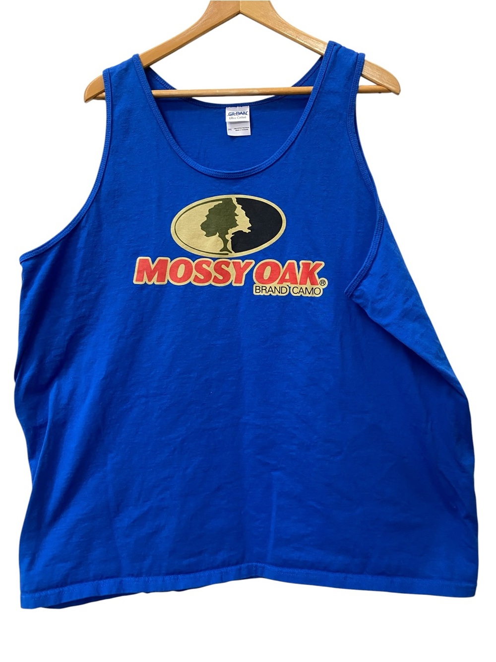 Mossy Oak Blue Graphic Logo Tank Top Mens 2XL XXL